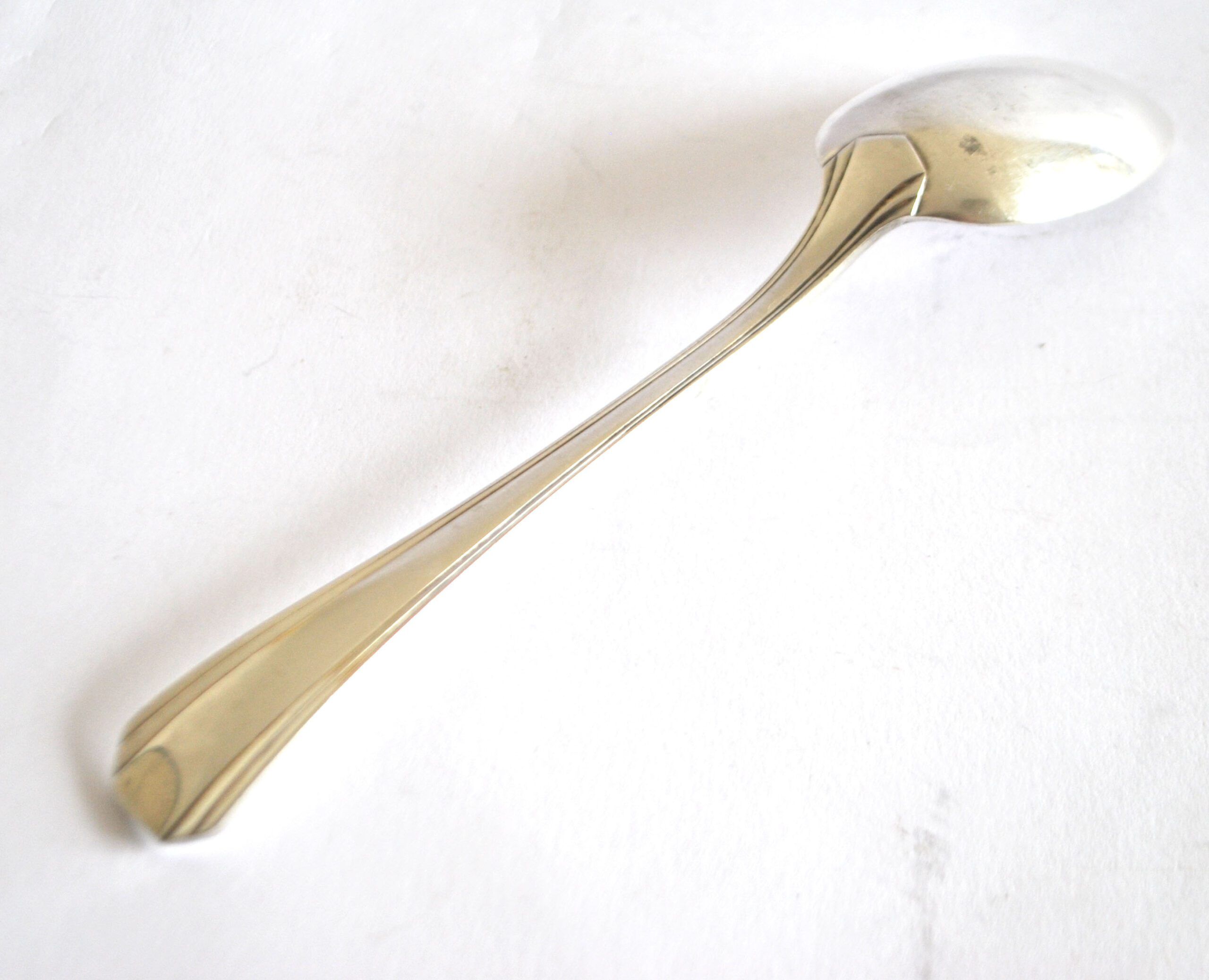 Christofle Boréal soup spoon Art Deco design Luc Lanel 1930
