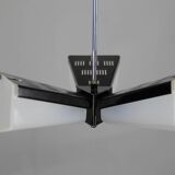 Mid-Century Plastic and Metal Chandelier by Lidokov, Czechoslovakia, 1970s