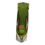 Vintage sommerso vase murano glass flavio polished seguso italy 1970