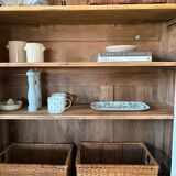 Oak and cherry display cabinet