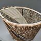 Lamp in rattan wicker and wood late XIXth
