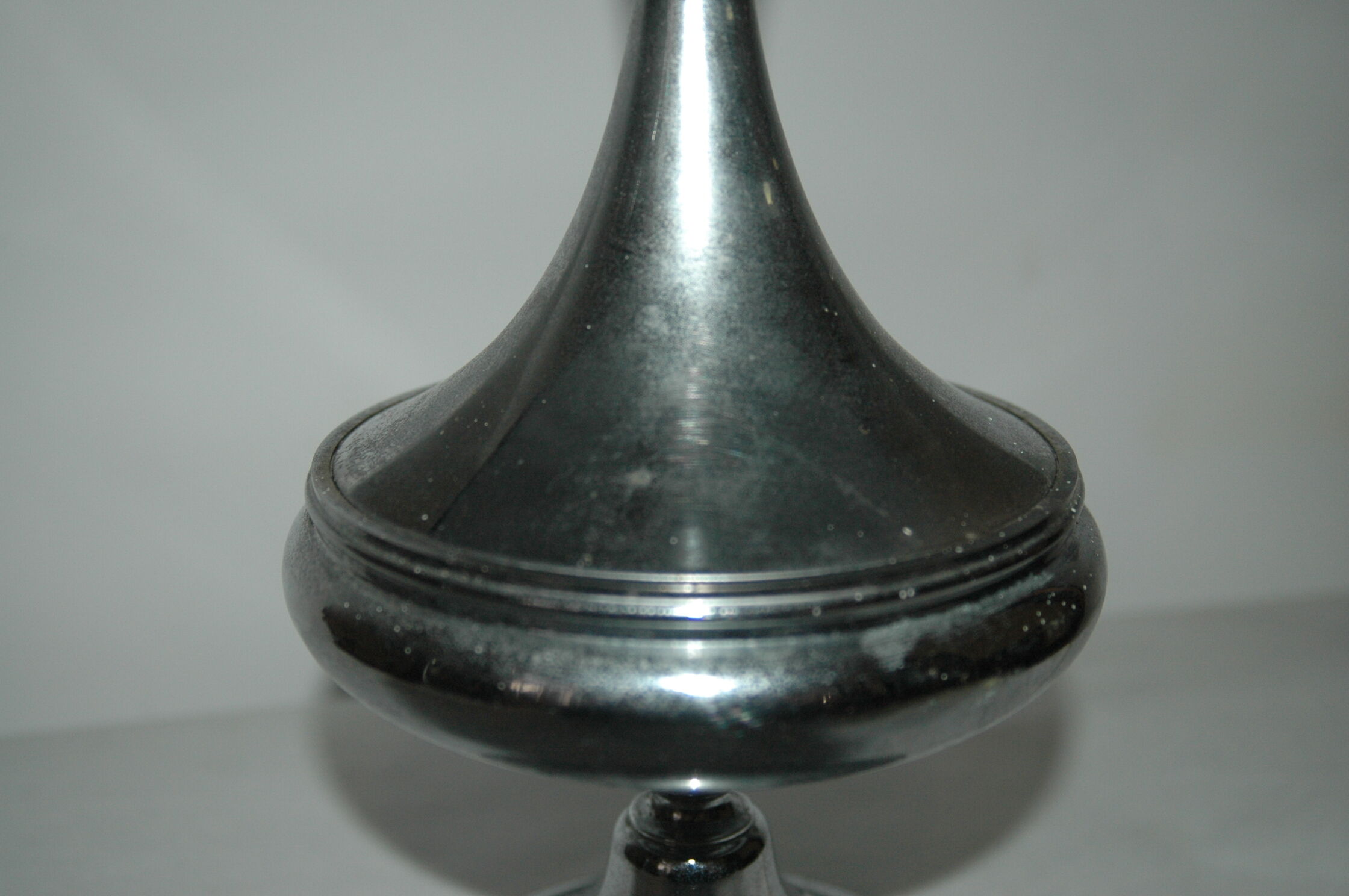 Lamp cast aluminum design chrome 60's