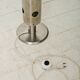 XXL table lamp in brushed perforated aluminium, 1980-1990s