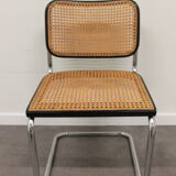 Pair of chairs B32 Cesca, by Marcel Breuer edition Gavina