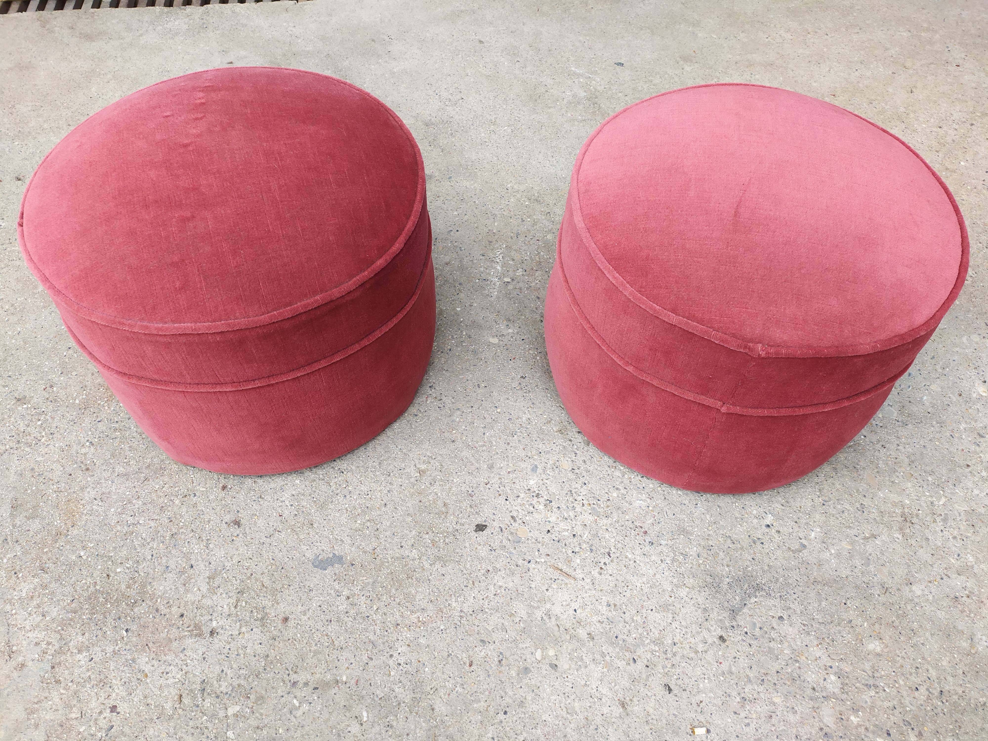 Art deco velvet beanbags