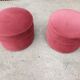 Art deco velvet beanbags