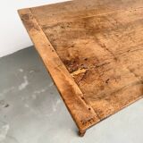 19th century walnut drapery table 2m1