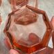 Art Deco Pink Glass Whiskey Glasses