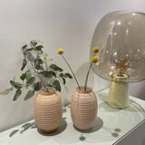 Set of 2 pink vases