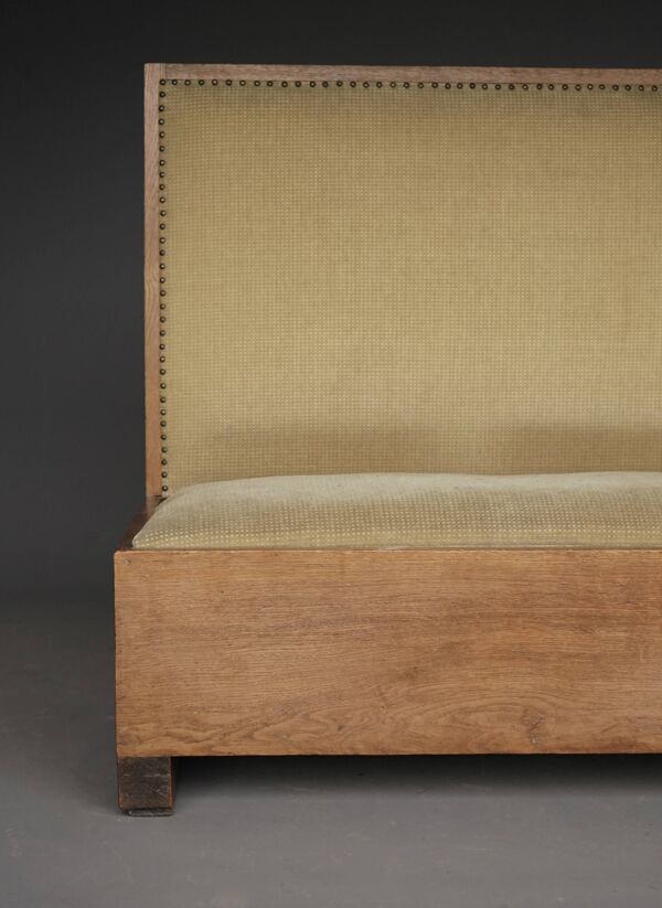 Petite banc en chêne de la Petite École de La Haye / Art Déco, années 1930