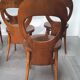 Ensemble table de ferme et 6 chaises Mouettes de Baumann