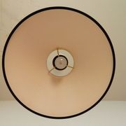 Suspension mid-century noire et blanche 1950s