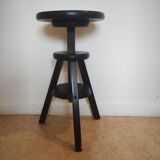 Tabouret à vis en bois