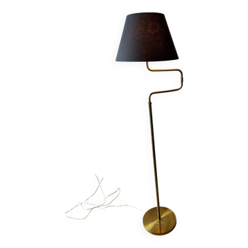 articulated brass floor lamp - Sweden 50s/60s