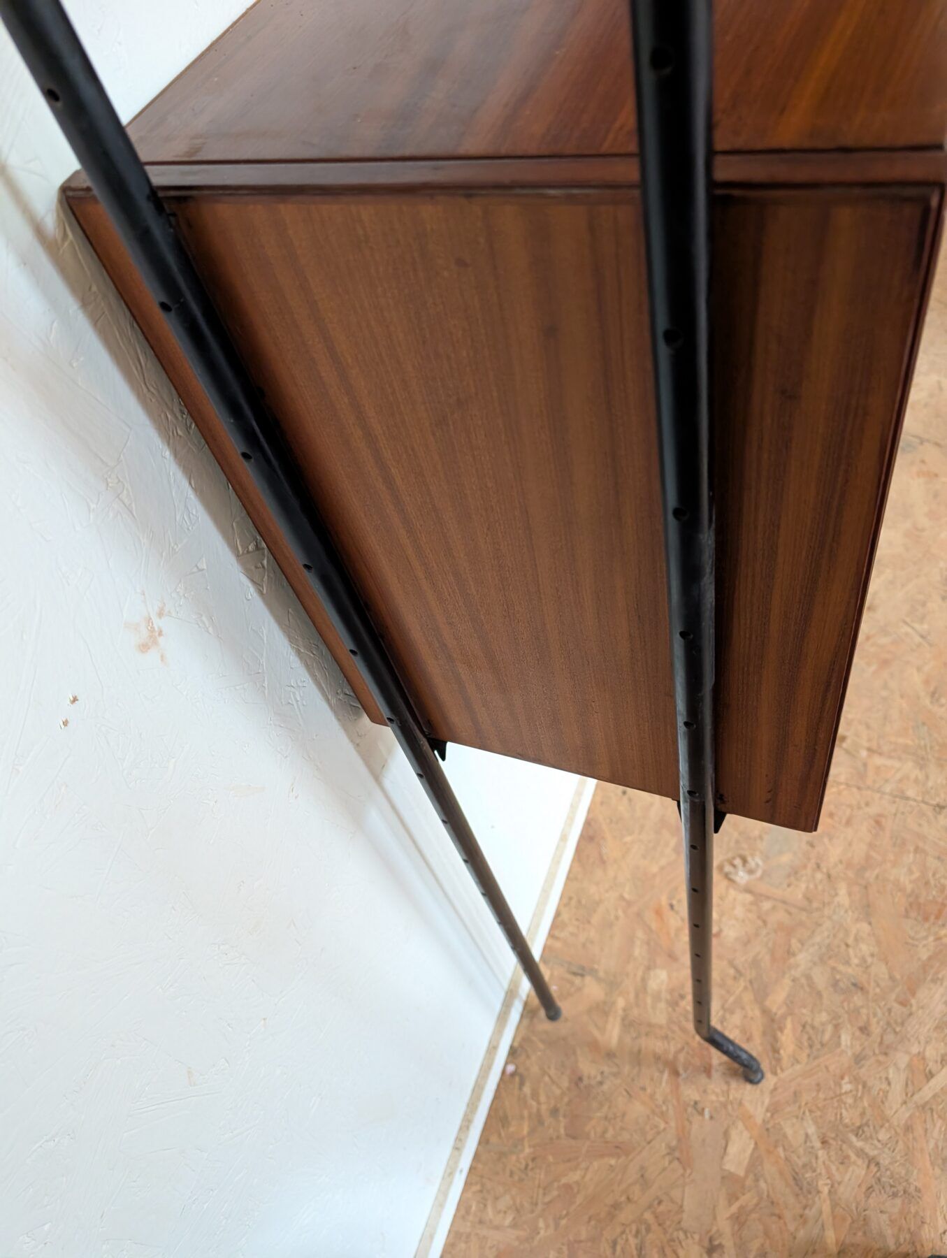 Free-standing teak bookshelf, Italy, 1960s