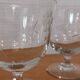 Ensemble vintage de 5 verres gravé sur pieds
