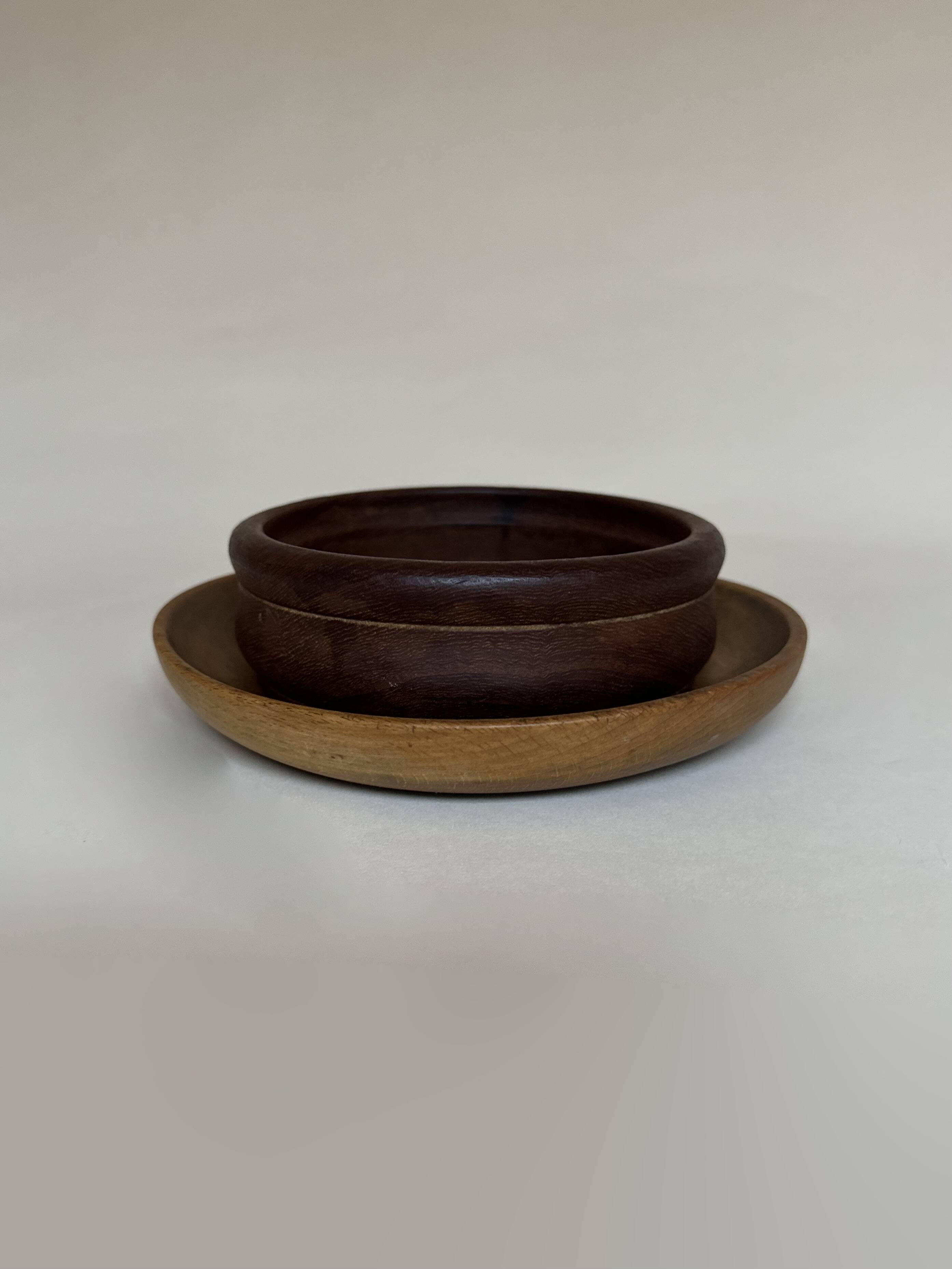 Pair of raw wood pocket vases