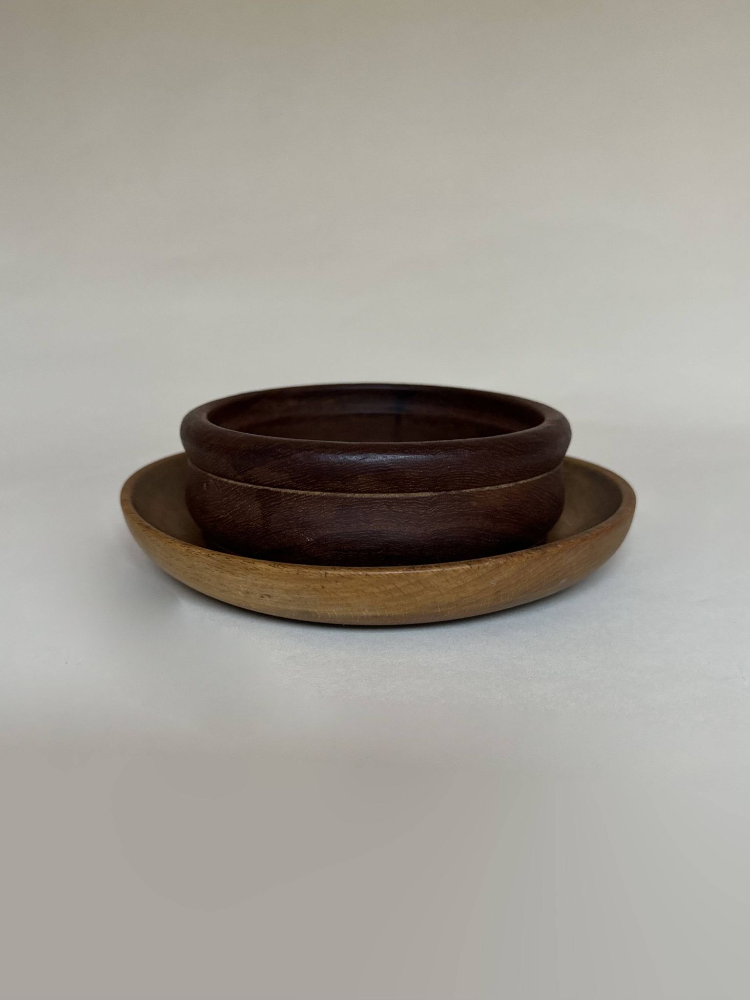 Duo de vides-poche en bois brut