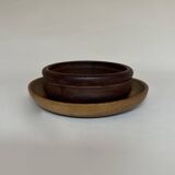 Pair of raw wood pocket vases