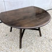Table À Abattants Ercol 377 Orme Massif Vintage 1960 Design Ercolani