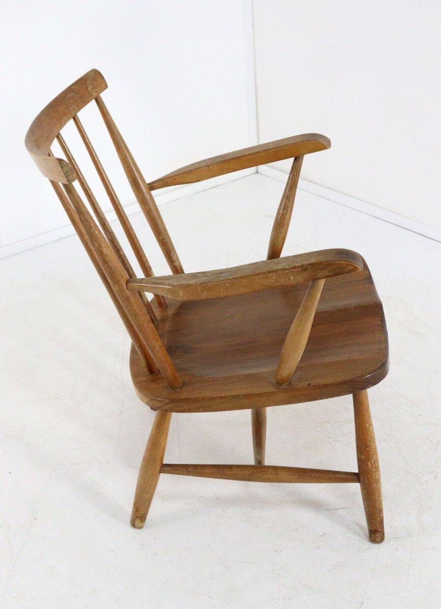 Vintage Dutch design spindle chair