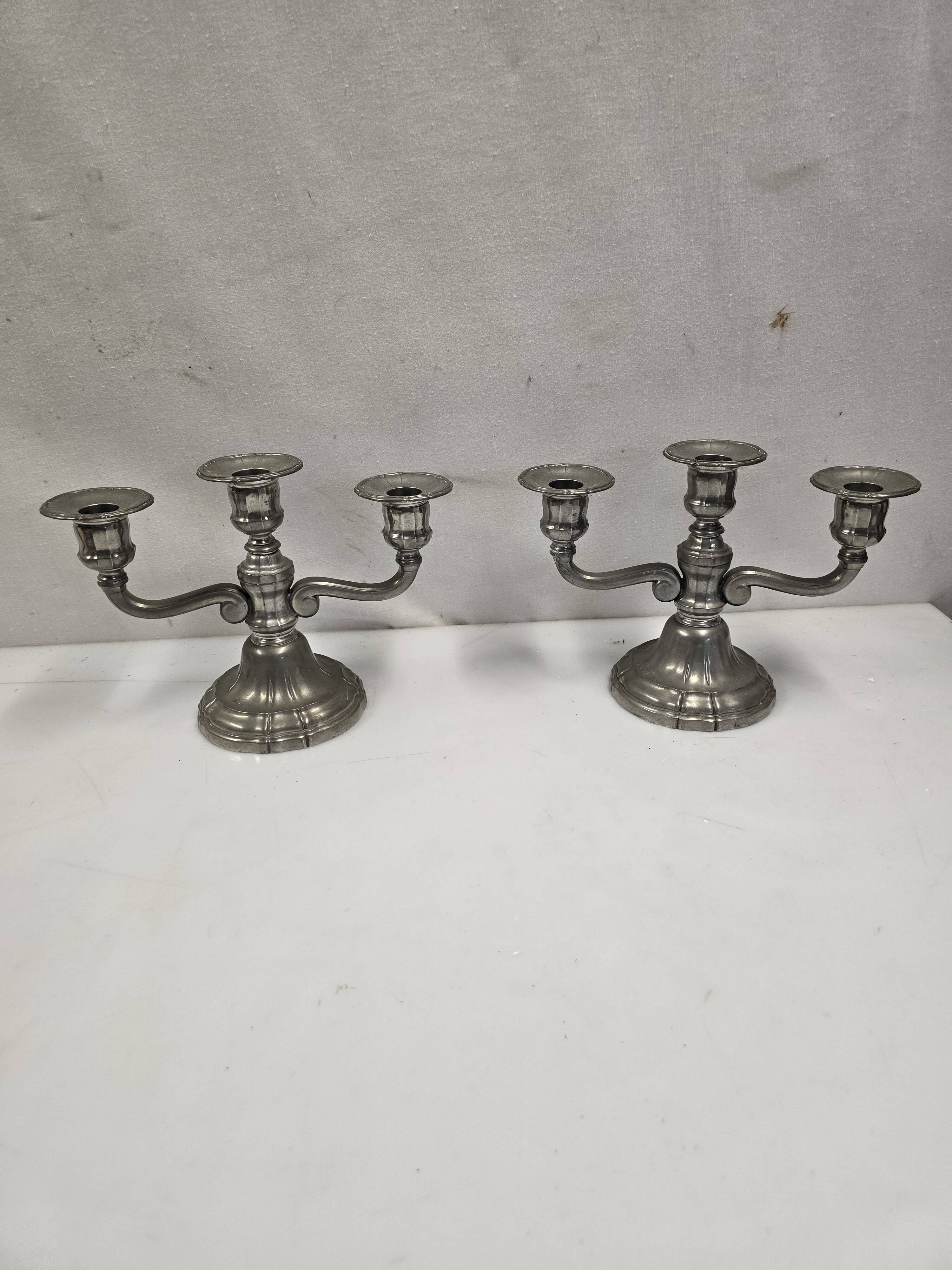 Pair of mid-20th century candlesticks