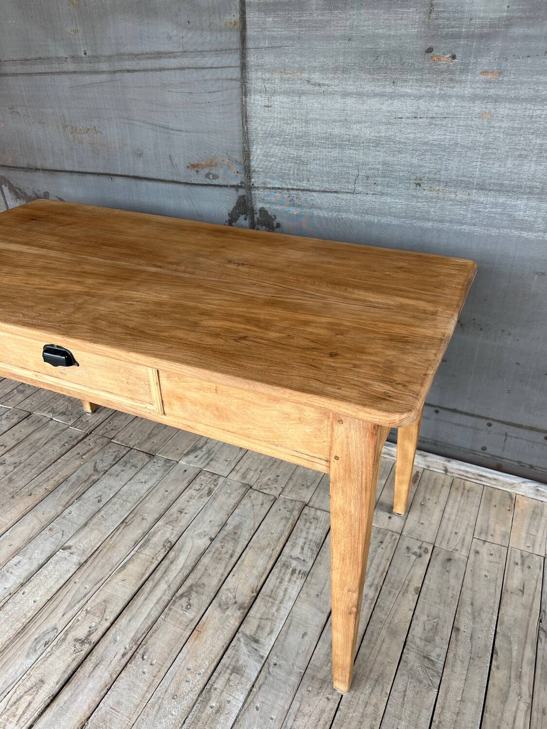 Table de campagne bois brut