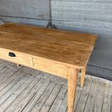 Raw wood country table