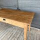 Table de campagne bois brut
