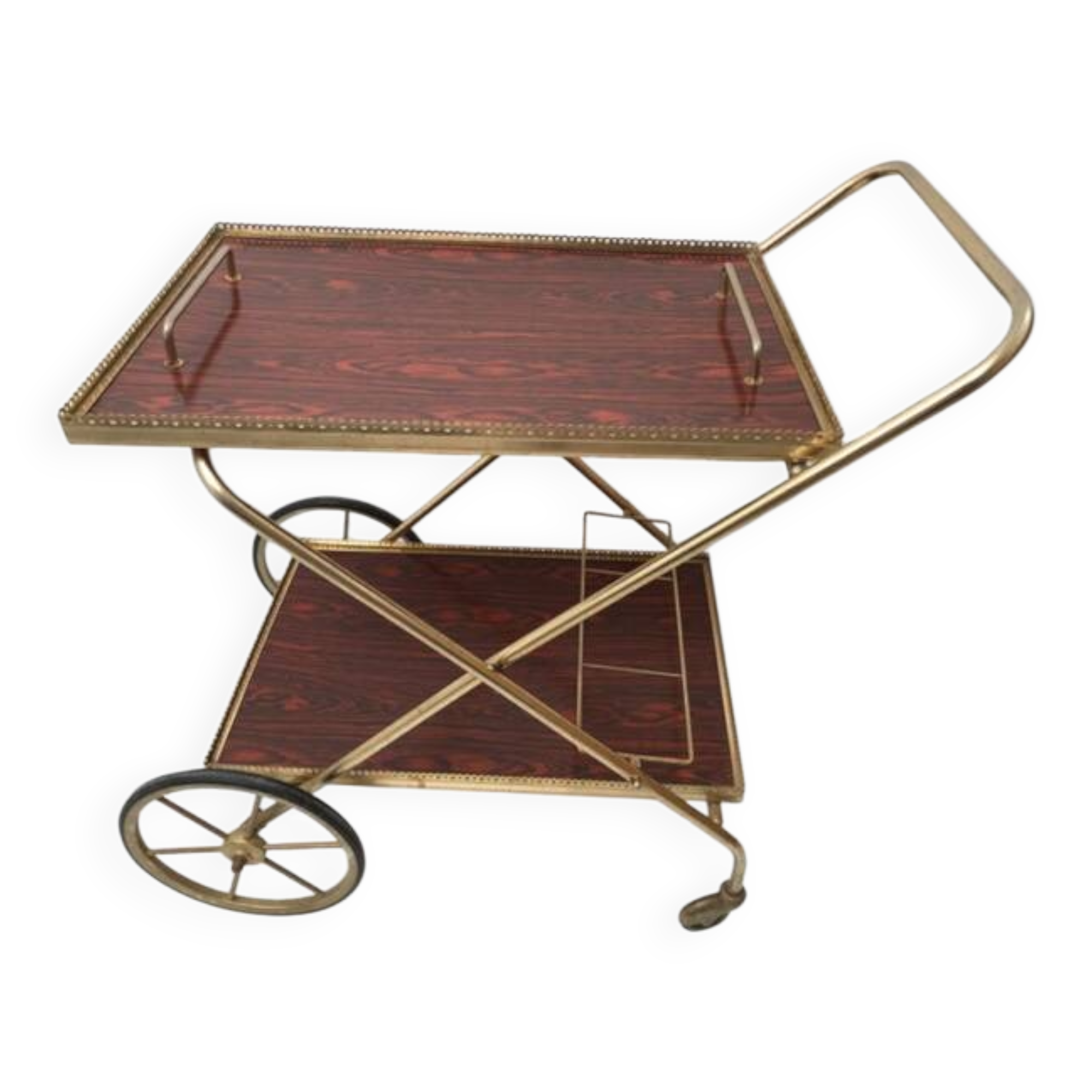 Vintage rolling serving cart 1969