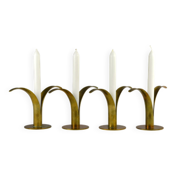 “Liljan” Candleholders — Ivar Ålenius-Björk for Ystad-Metall, Sweden, Late 1940s