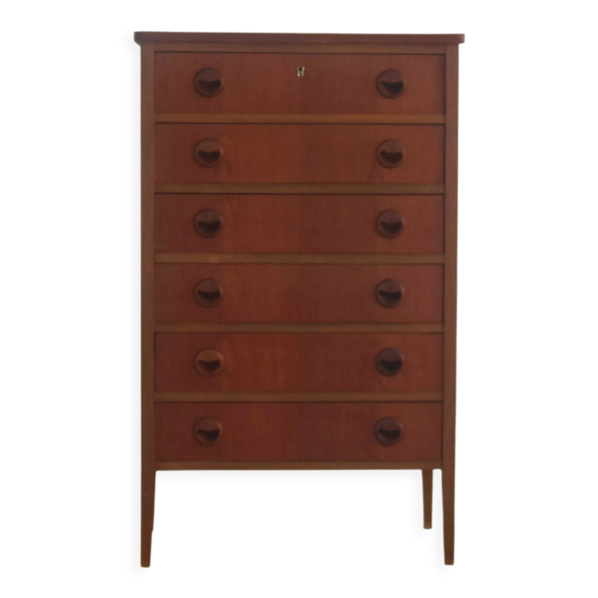 vintage teak chest of drawers