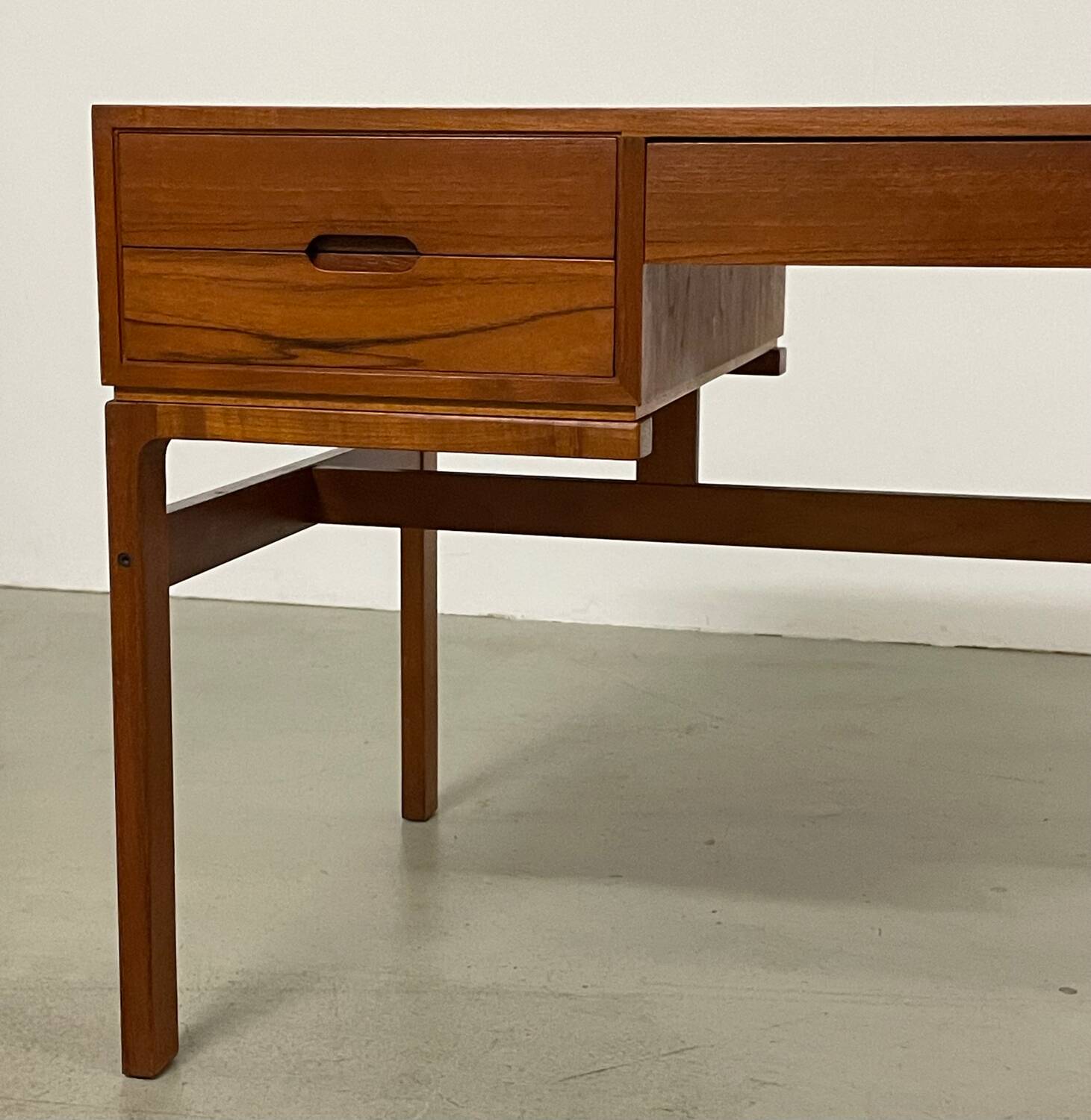 Danish Teak Desk by Arne Wahl Iversen 1950s