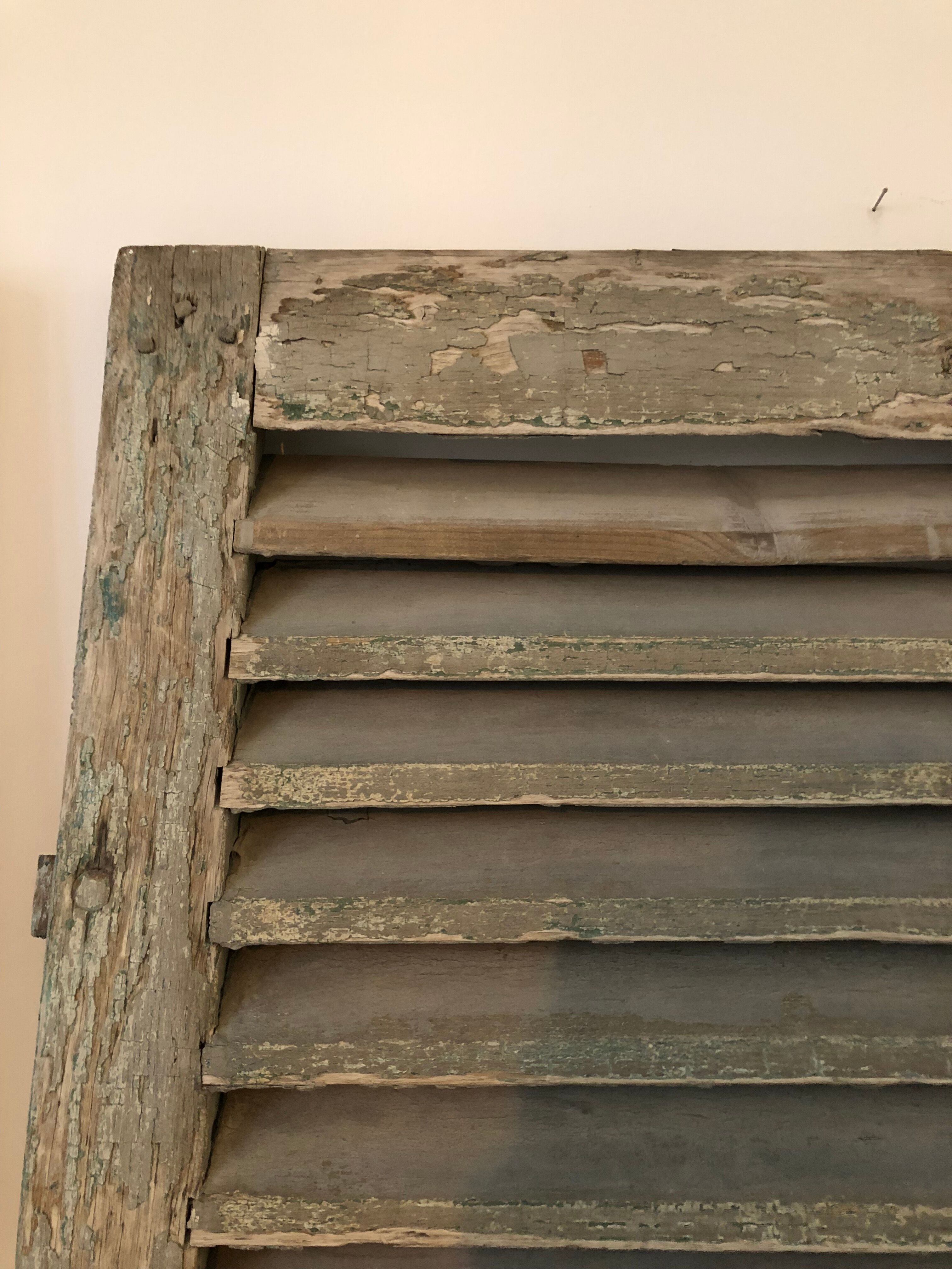 Pair of high louvers