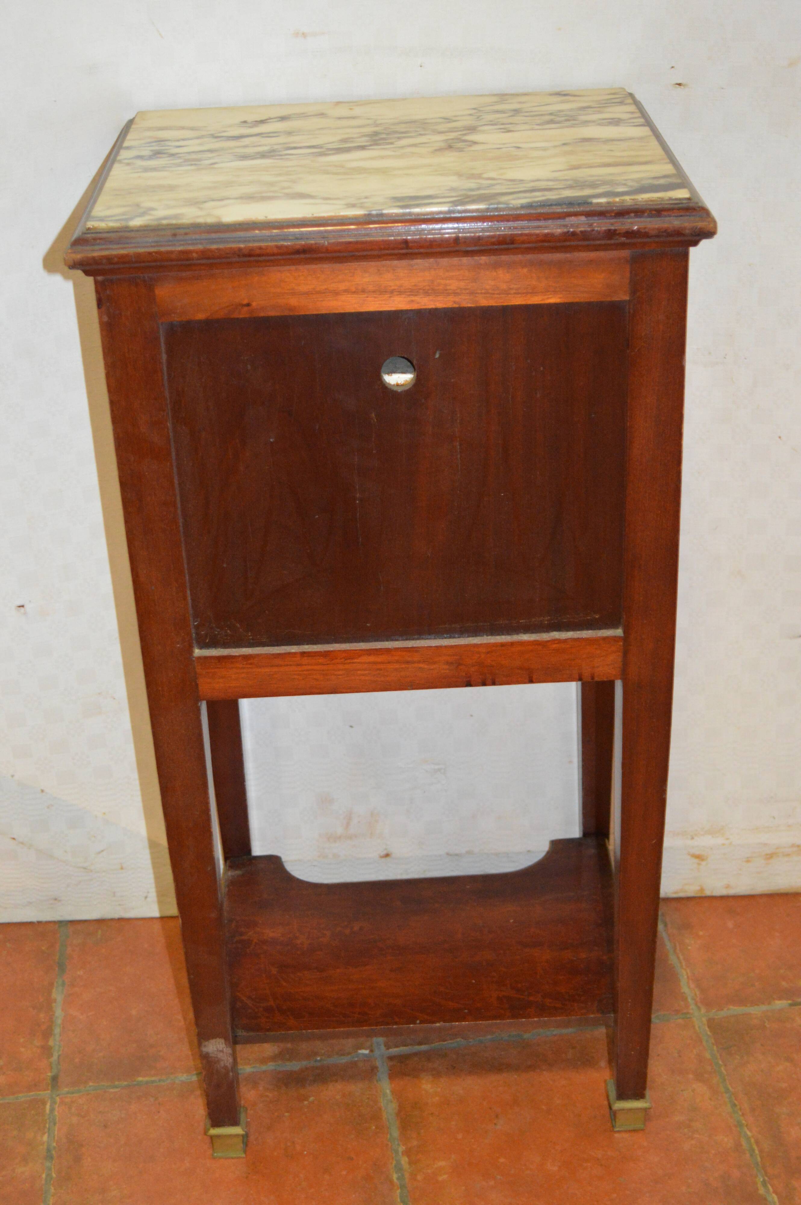Mahogany bedside table
