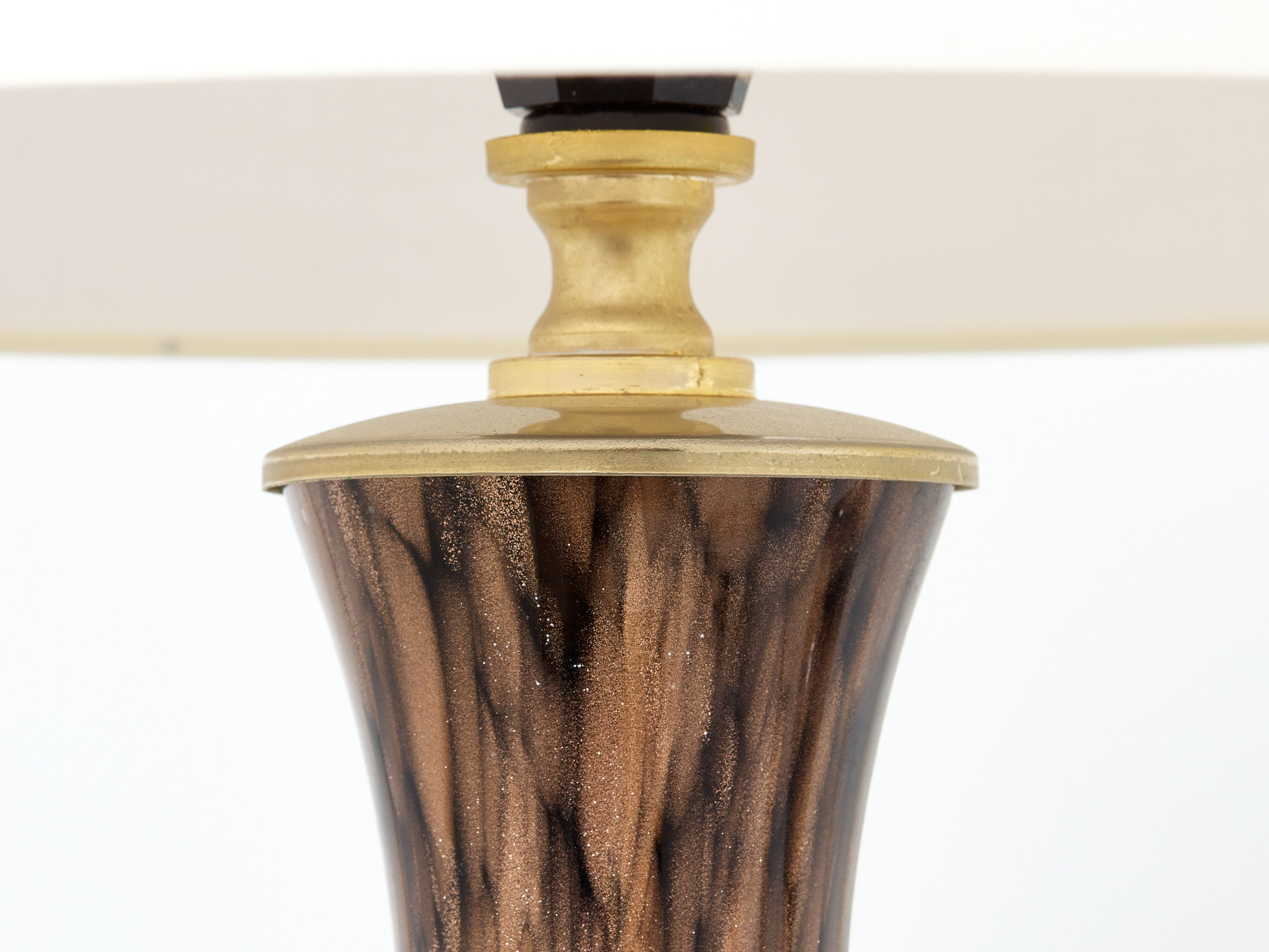 Pair of glass lamps Murano by Vincenzo Nason 1960