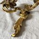Assorted brass wall lights x4 rocaile style