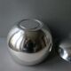 Luxium France silver metal apple-shaped ice bucket