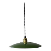 Old large industrial enamelled pendant 29.5 cm