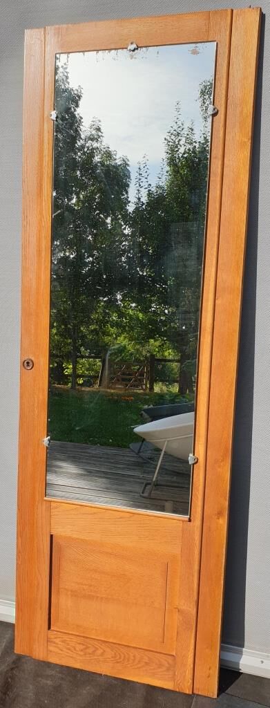 Art Deco door mirror with 5 staples