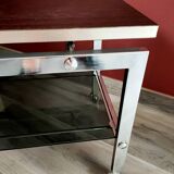 Vintage chrome coffee table