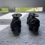 Pair of candle holders