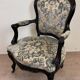 LXVI Style Cabriolet Armchair in Rosewood