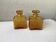 Amber glass carafes Japanese 1970s - Tislo "PASSED J.G.I.A"