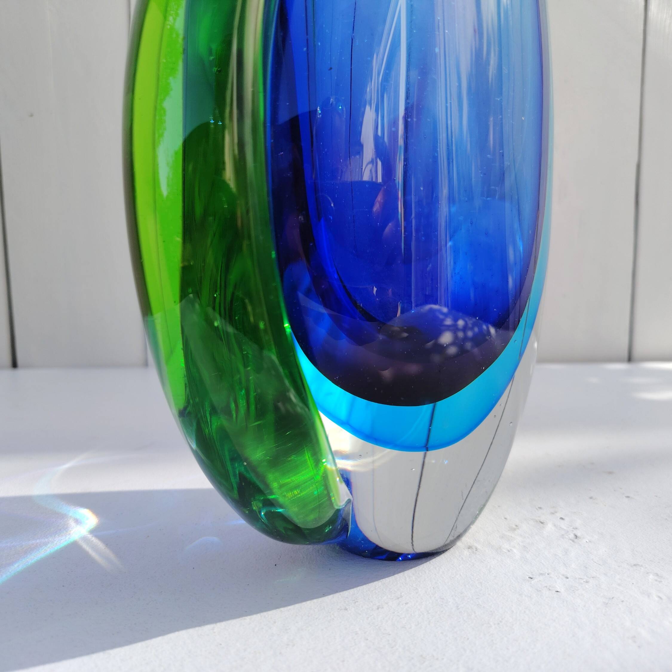 Vase Murano, Seguso, par Flavio Poli. Design Italie