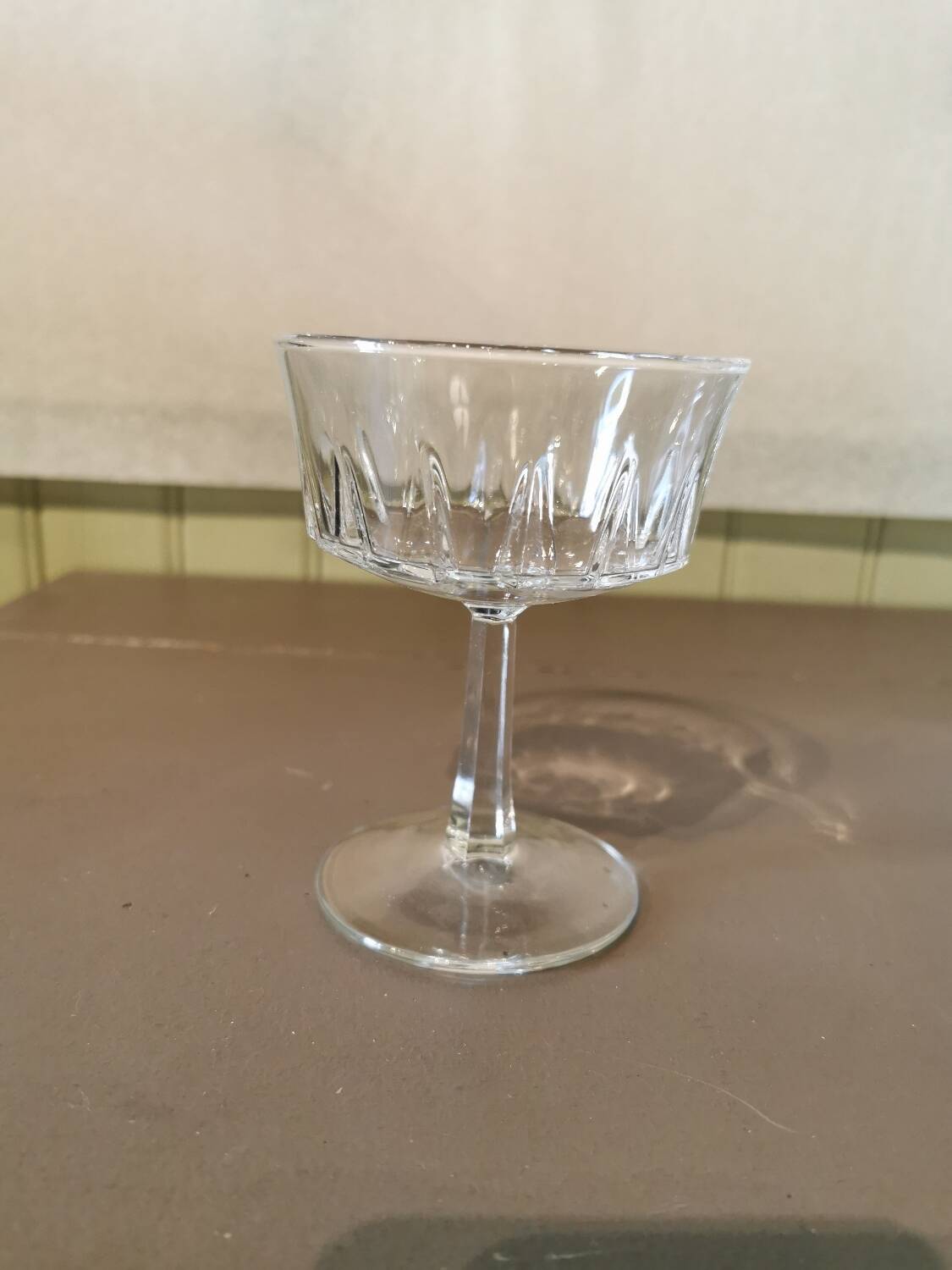 Set of 5 vintage champagne glasses