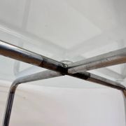 Table Bauhaus en chrome et verre - années 1930