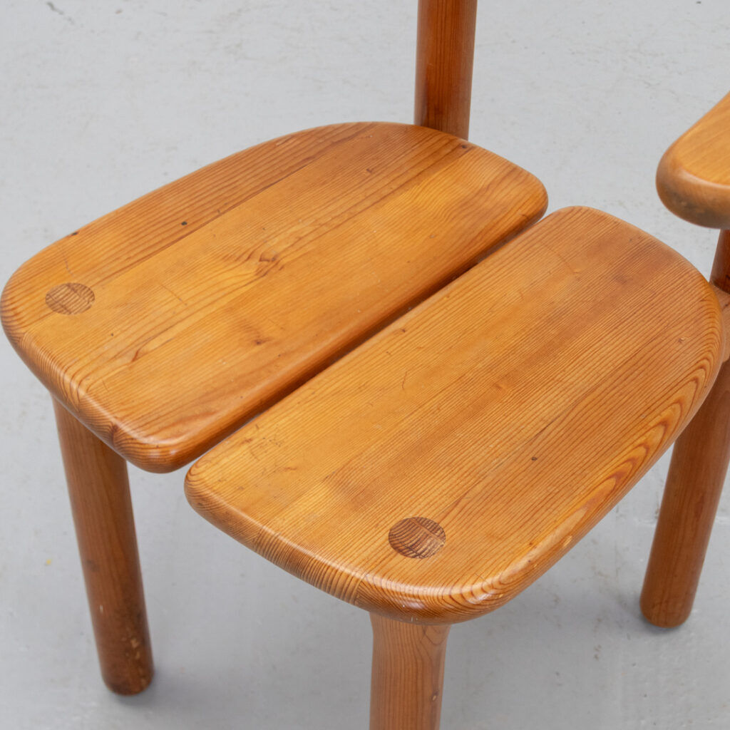 Set of 4 Alder Wood Opus Dining Chairs by Team 7 Austria