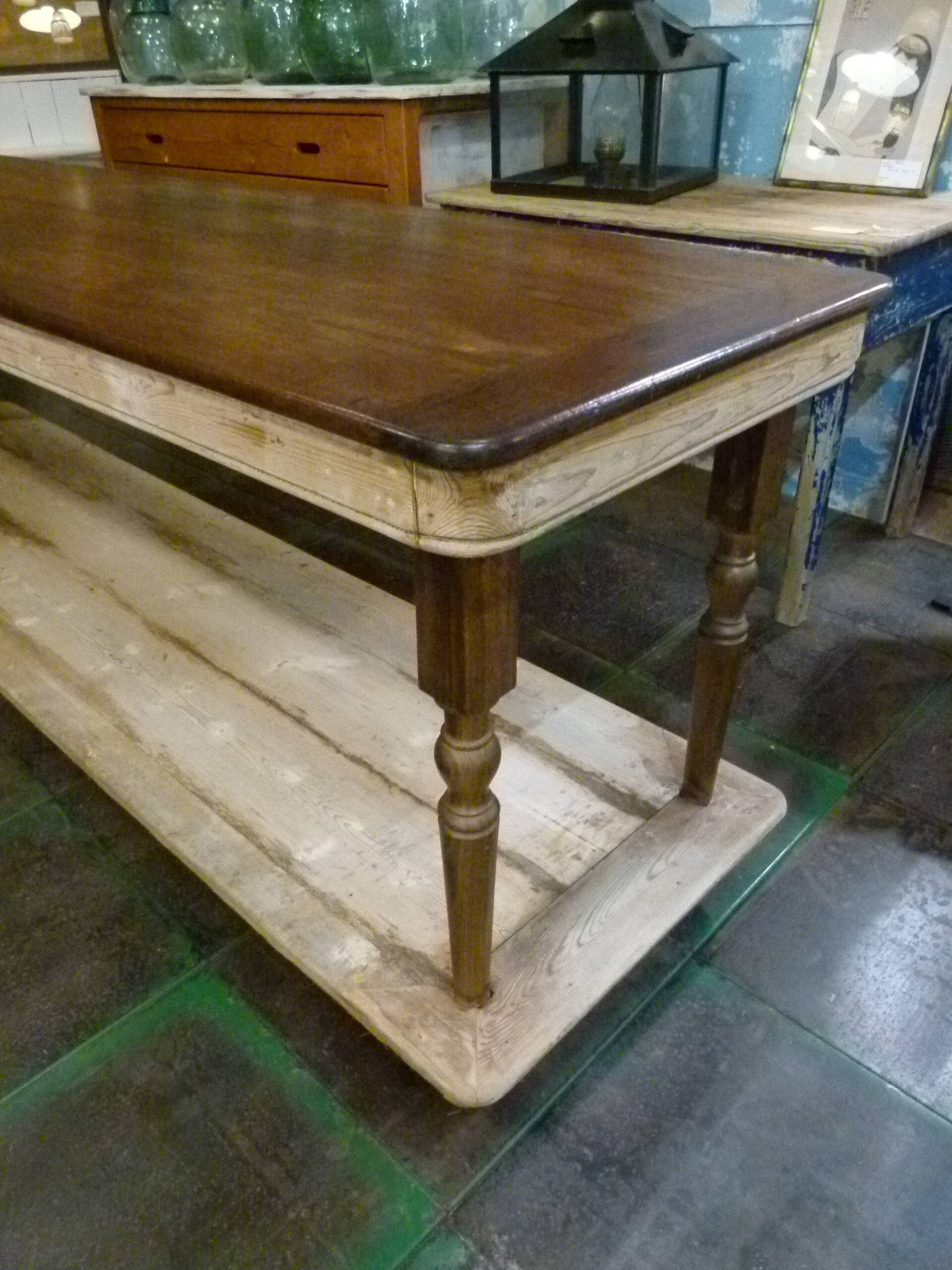 20th century solid wood craft table