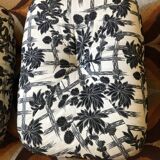 Vintage airborne potato chair heater & its matching pouf